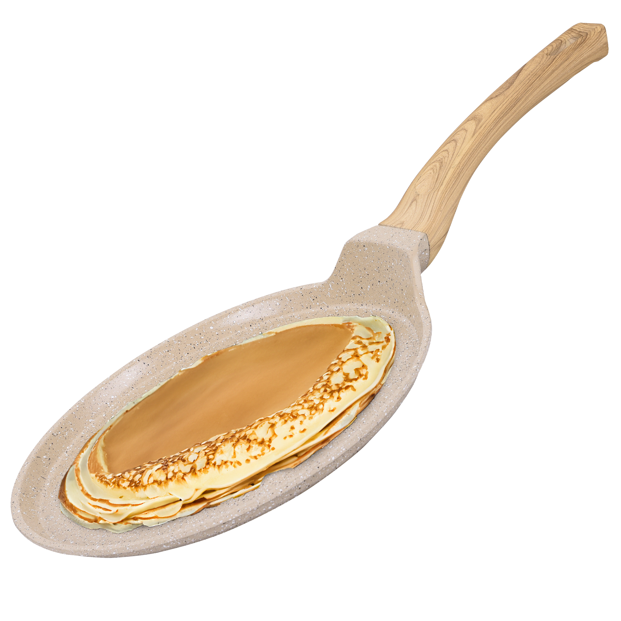 Pancake Pan - Pannenkoekenpan - 26 cm - PFAS vrij - Beige