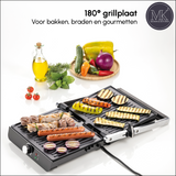 ContactGrill XL - PFAS vrij - Zwart