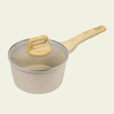 Sauspan - Steelpan - PFAS vrij - Beige - 18 cm