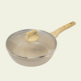 Fry pan - Wokpan - Keramische coating - 28 cm - PFAS-vrij - Beige